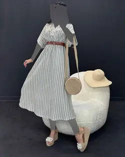 پیراهن راه راه - کد 4738D