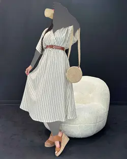 پیراهن راه راه - کد 4738D