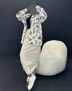 شومیز + دامن - کد 4783D2