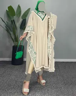 پیراهن ریش دار - کد 4810D5