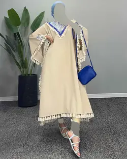 پیراهن ریش دار - کد 4810D5