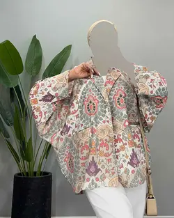 مانتو طرحدار - کد 4846J