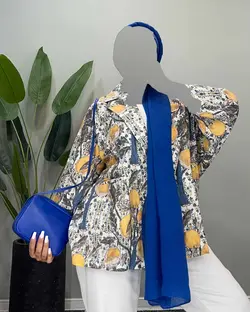 مانتو طرحدار - کد 4846J