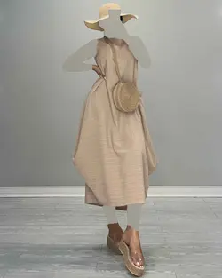 پیراهن تک جیب - کد 4948I