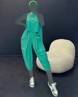 بلوزشلوار نواردار - کد 4969B