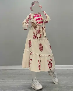 شومیز + دامن- کد 4996T