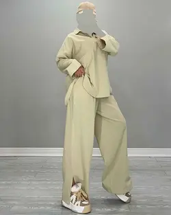 بلوزشلوار تک جیب - کد 4972D