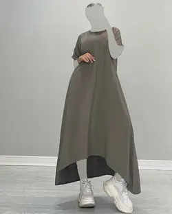 پیراهن آستین کوتاه- کد 4964J