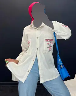 شومیز گل دوزی - کد 4988P