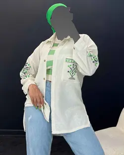 شومیز گل دوزی - کد 4988P