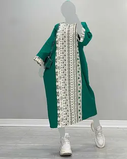 پیراهن طرح دار - کد 5013D2