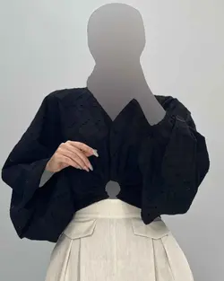 شومیز جلو بند - کد 5115E1