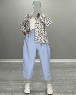 شومیز شلوار - کد 5002F5