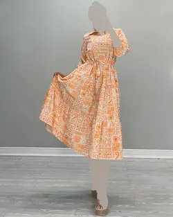 پیراهن طرح دار - کد 5132U