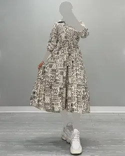 پیراهن طرح دار - کد 5132U