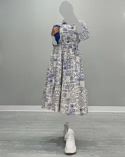 پیراهن طرح دار - کد 5132U