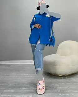 شومیز مکرومه - کد 5202D4