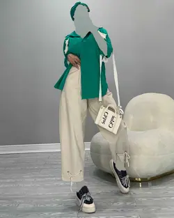 شومیز مکرومه - کد 5202D4