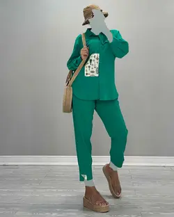 ست شومیز شلوار - کد 5239D