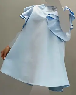 پیراهن آستین حلزونی - کد 5296B1