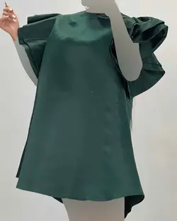 پیراهن آستین حلزونی - کد 5296B1