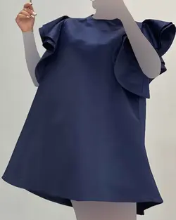 پیراهن آستین حلزونی - کد 5296B1