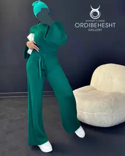 بلوز شلوار بافت -  کد 5656D5