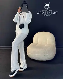 بلوز یقه اسکی+شلوار - کد 5669T