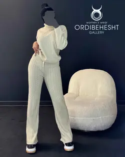 بلوز یقه اسکی+شلوار - کد 5669T