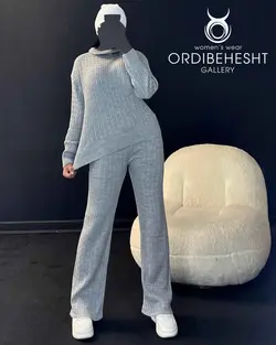 بلوز یقه اسکی+شلوار - کد 5669T