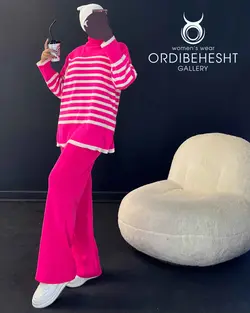 بلوز شلوار راه راه - کد 5686Z