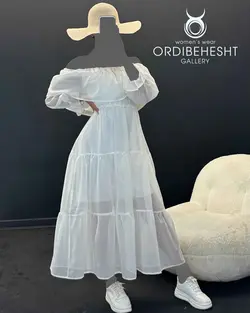 حریر یقه قایقی - کد 5731B3