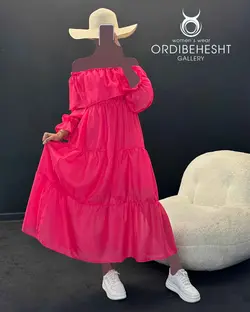 حریر یقه قایقی - کد 5731B3