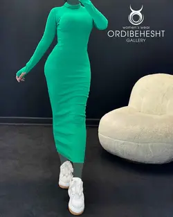 پیراهن یقه اسکی - کد 5746Q