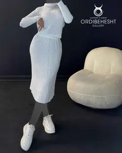 بلوز یقه اسکی + دامن - کد 5771U