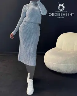 بلوز یقه اسکی + دامن - کد 5771U