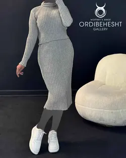 بلوز یقه اسکی + دامن - کد 5771U