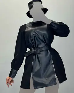 پیراهن جلو چرم - کد 5805J