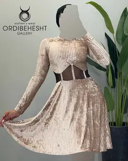 پیراهن مخمل - کد 6158A4