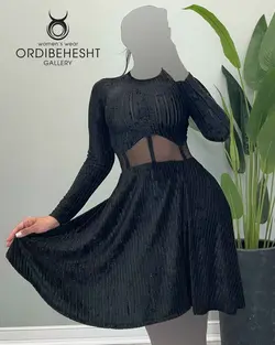 پیراهن مخمل - کد 6158A4