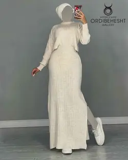 بلوز دامن بافت - کد 6365P