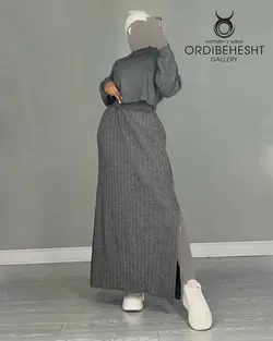 بلوز دامن بافت - کد 6365P