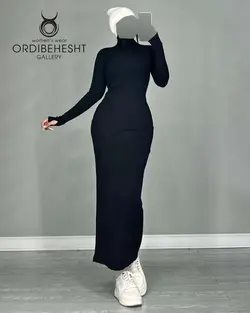 پیراهن یقه اسکی - کد 6413F3