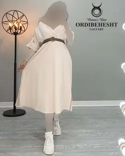 پیراهن آستین خفاشی بلند - کد 1872