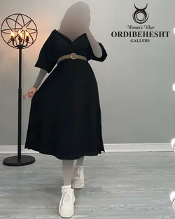 پیراهن آستین خفاشی بلند - کد 1872