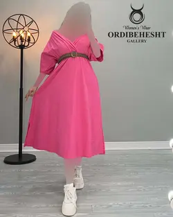 پیراهن آستین خفاشی بلند - کد 1872