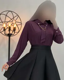 شومیز یقه دکمه دار - کد 1759