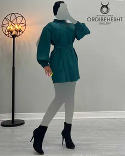 پیراهن آستین چاک دار - کد 1518