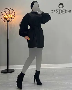 پیراهن آستین چاک دار - کد 1518