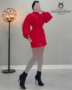 پیراهن آستین چاک دار - کد 1518